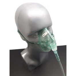 Masque a oxygene adulte avec tubulure a usage unique - Drexco Médical